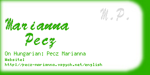 marianna pecz business card